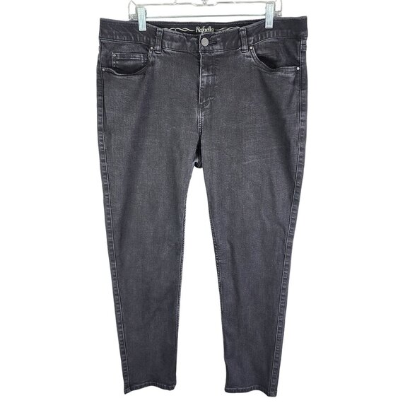 Womens Rafaella Weekend Black Denim Jeans Slimming Stretch Size 16W - Picture 1 of 10